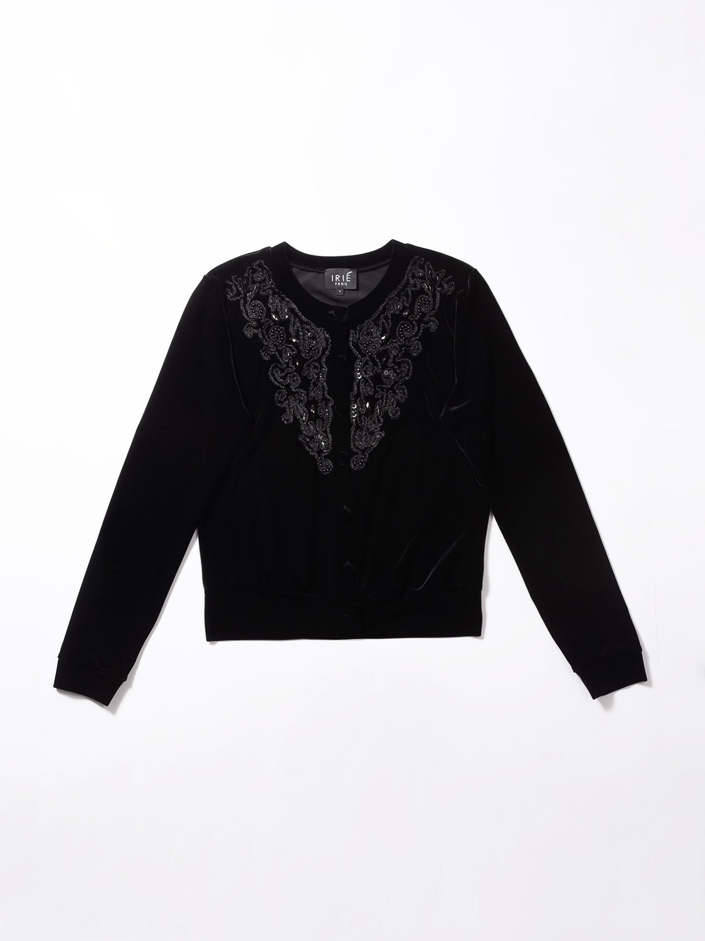 CARDIGAN PAILLETTES, Noir