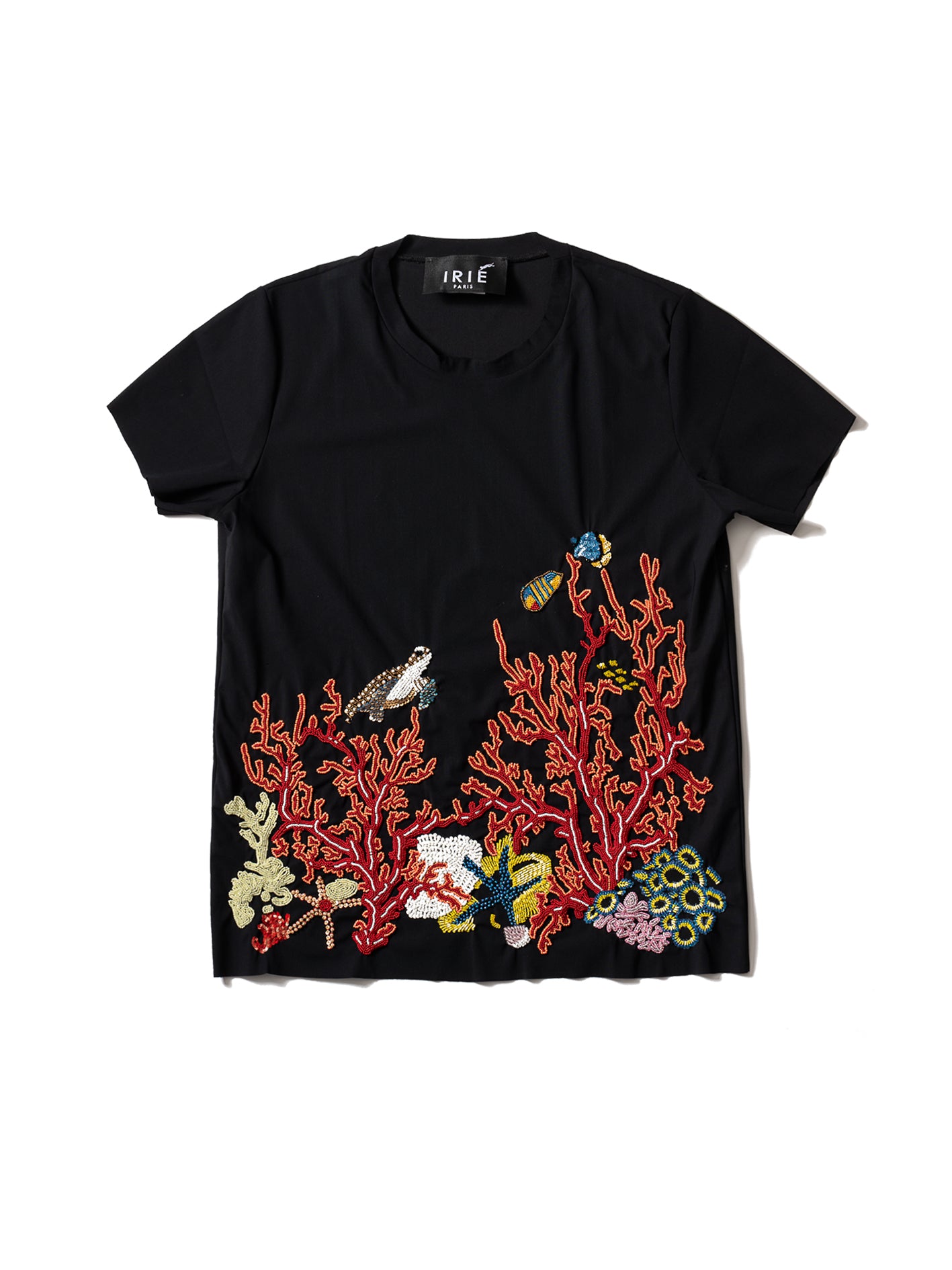 T-SHIRT CORAIL, Noir