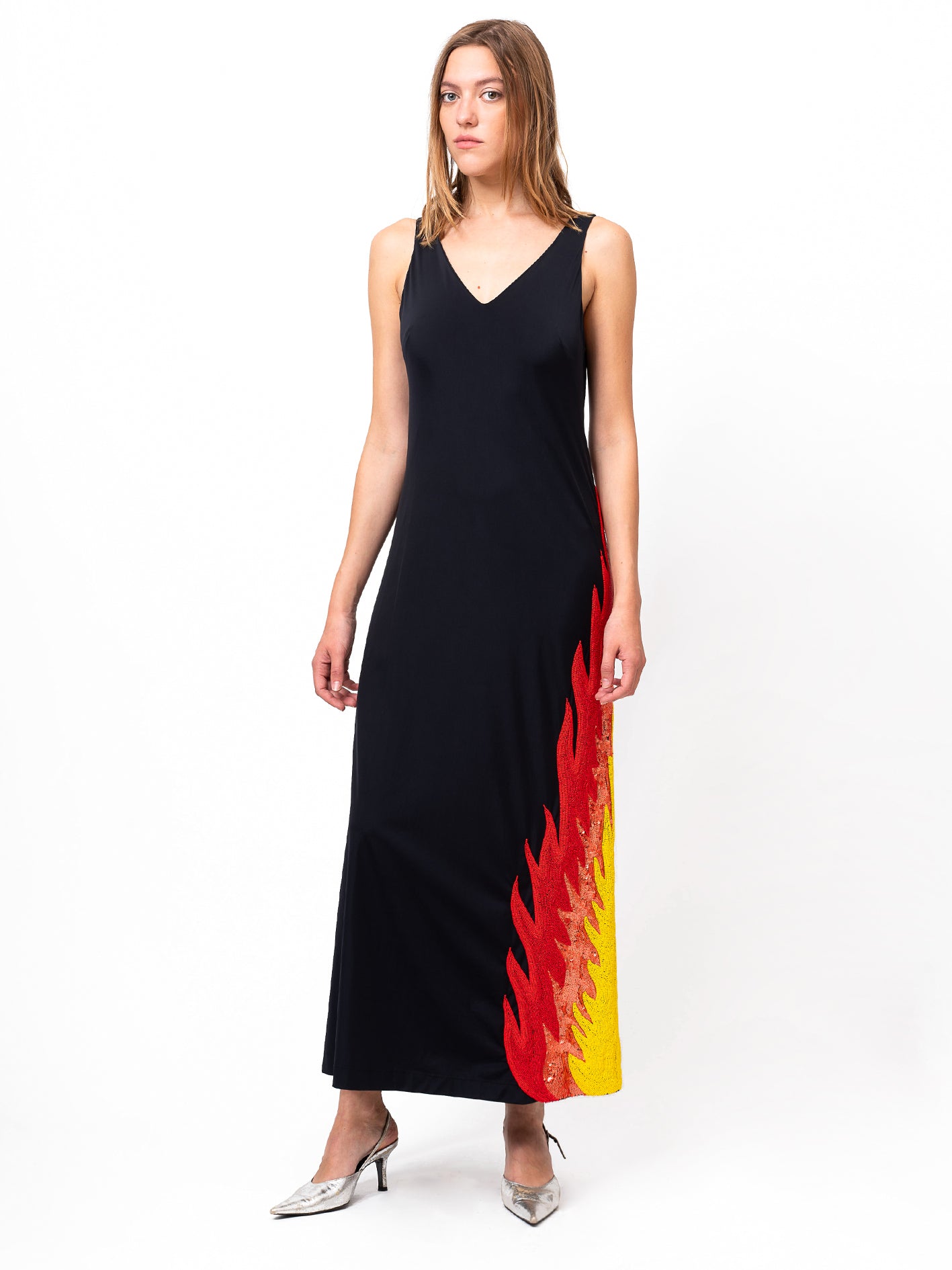 ROBE FLAMME, Noir