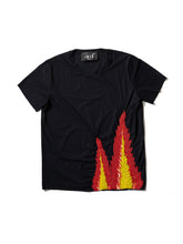 Charger l&#39;image dans la visionneuse de la galerie, T-SHIRT FLAME, Noir
