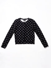 Charger l&#39;image dans la visionneuse de la galerie, CARDIGAN EN VELOURS, Pois Gris
