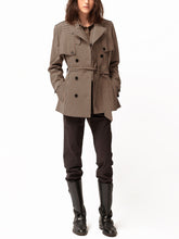 Charger l&#39;image dans la visionneuse de la galerie, VESTE JERSEY, Pied-de-Poule Beige
