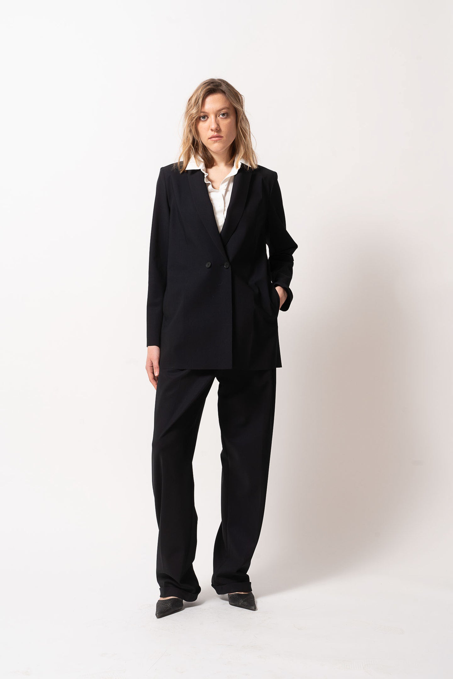 JERSEY BLAZER, Black