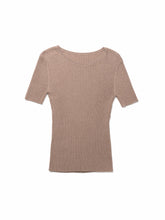 Load image into Gallery viewer, KNIT T-SHIRT, Beige
