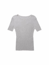 Load image into Gallery viewer, KNIT T-SHIRT, Gray
