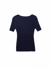 Load image into Gallery viewer, KNIT T-SHIRT, Navy
