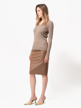 Charger l'image dans la visionneuse de la galerie, GOLD LABEL - JUPE DROITE, Beige
