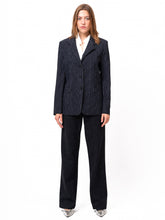 Load image into Gallery viewer, PIN STRIPE TROUSERS, Navy
