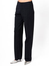 Load image into Gallery viewer, PIN STRIPE TROUSERS, Navy
