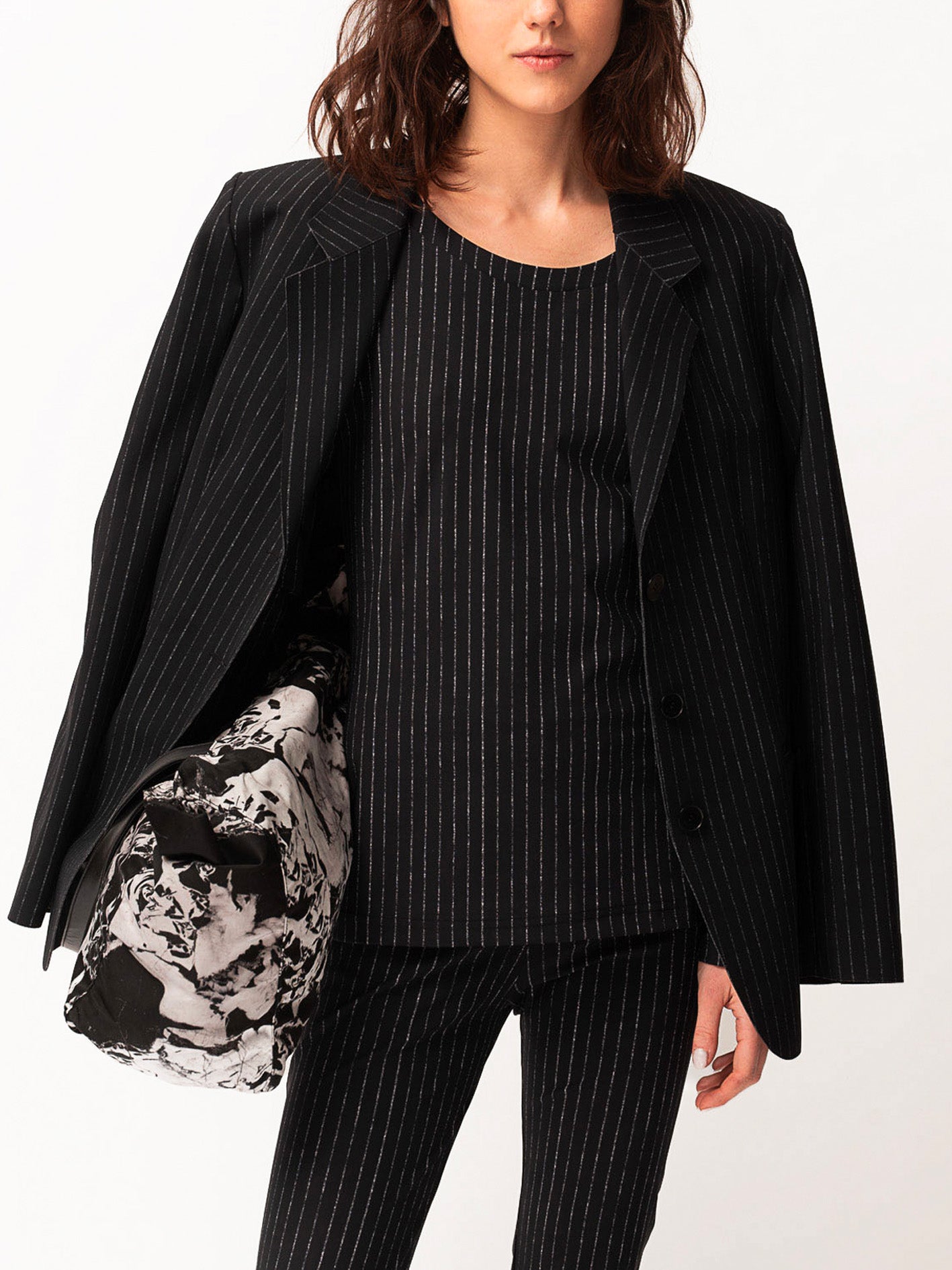 JERSEY TOP, Pin Stripes