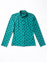 Charger l&#39;image dans la visionneuse de la galerie, CHEMISE CLASSIQUE, Pois Turquoise
