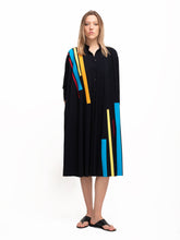 Load image into Gallery viewer, MAO DRESS, Stripe Appliqué
