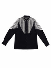 Load image into Gallery viewer, STRIPE SHIRT, Black
