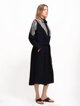 Load image into Gallery viewer, STRIPE SHIRT DRESS, Black
