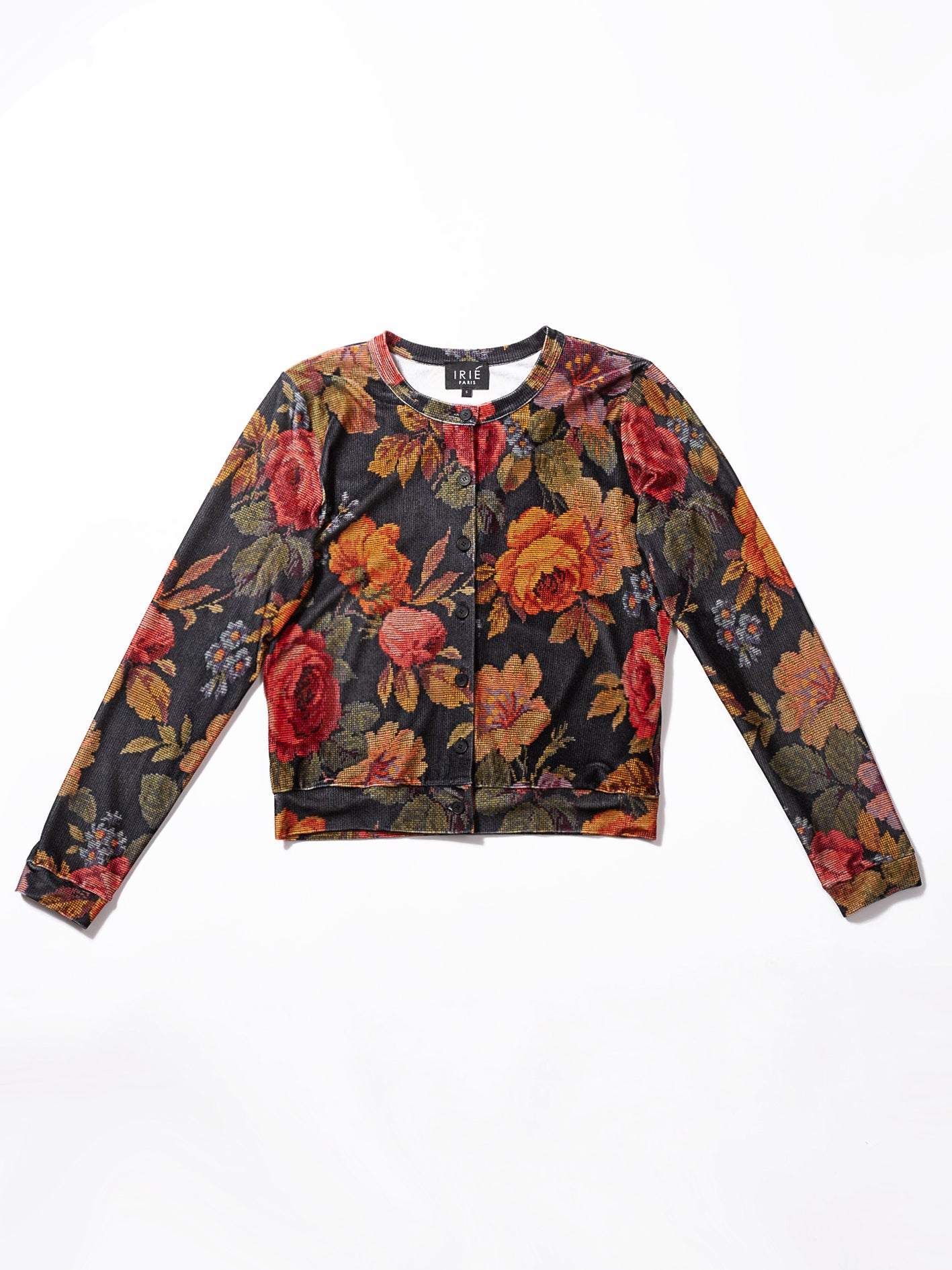 CARDIGAN EN VELOURS, Tapisserie