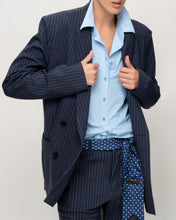 Load image into Gallery viewer, SUIT JACKET, Navy Pin Stripe
