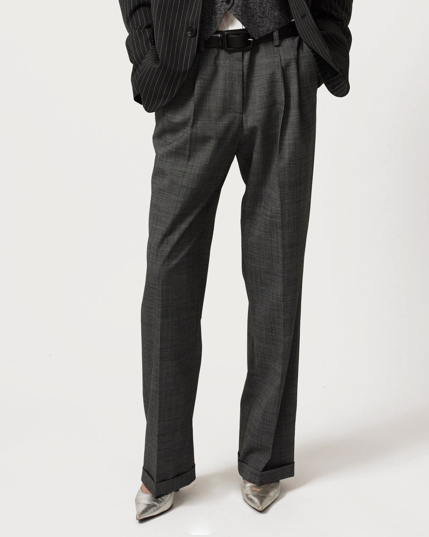 SUIT TROUSERS, Grey