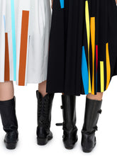 Load image into Gallery viewer, MAO DRESS, Stripe Appliqué
