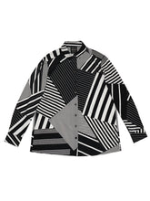 Load image into Gallery viewer, MEN&#39;S STYLE SHIRT, Stripe Patchwork
