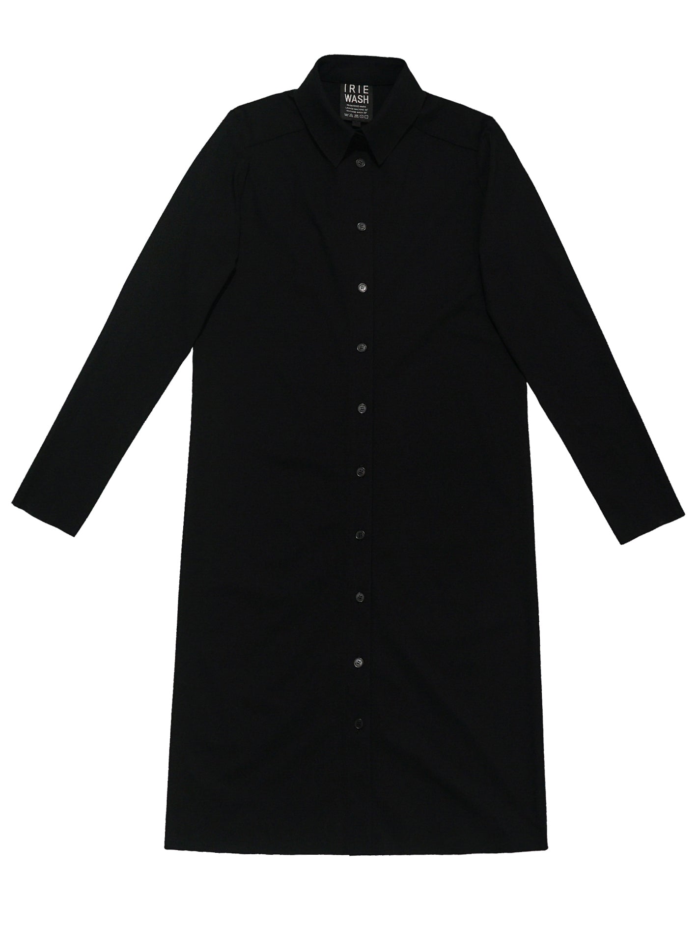SHIRT DRESS, Black IRI SHIRT DRESS, Black IRI