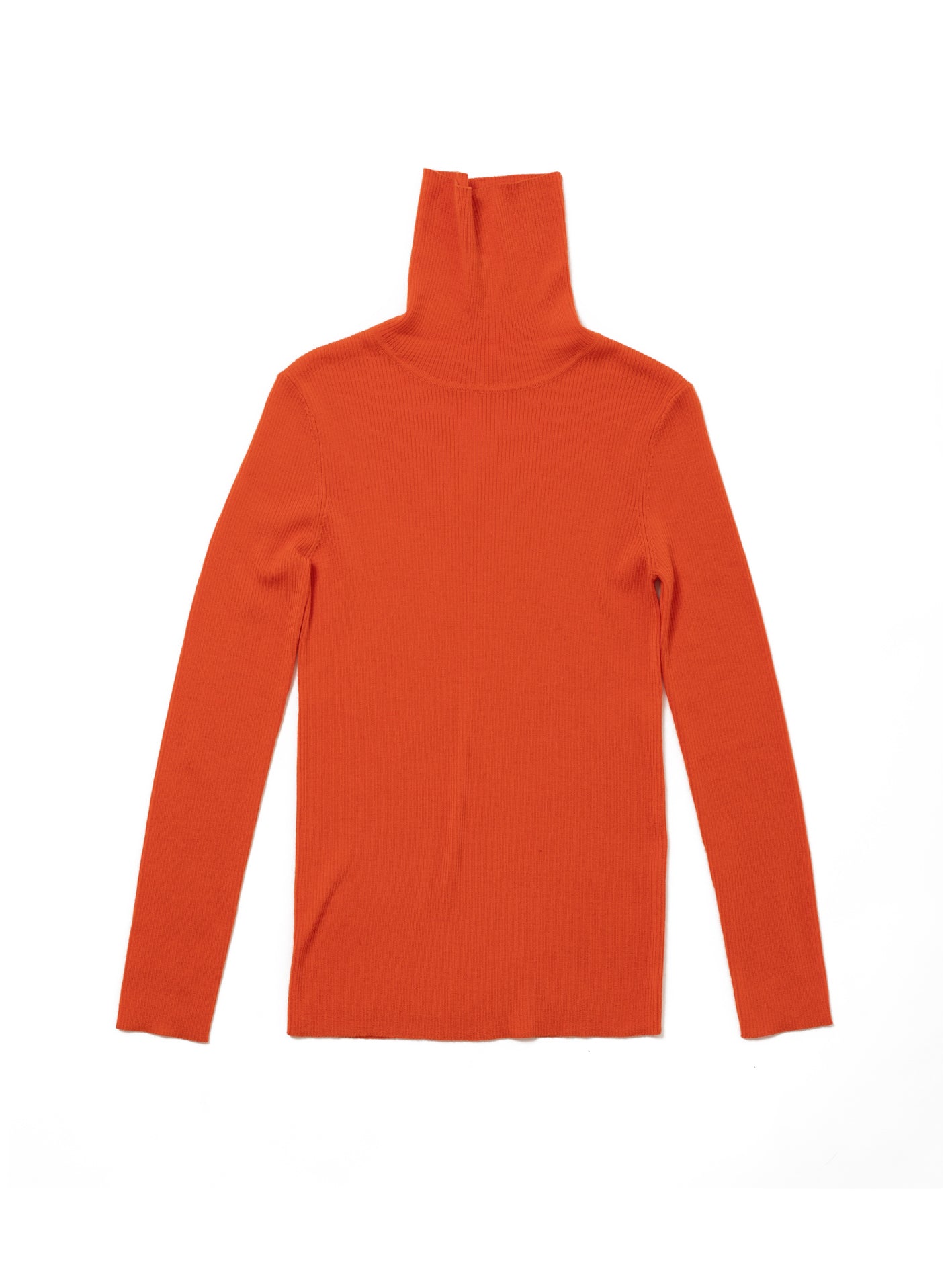 KNIT TURTLENECK, Orange - Main Image