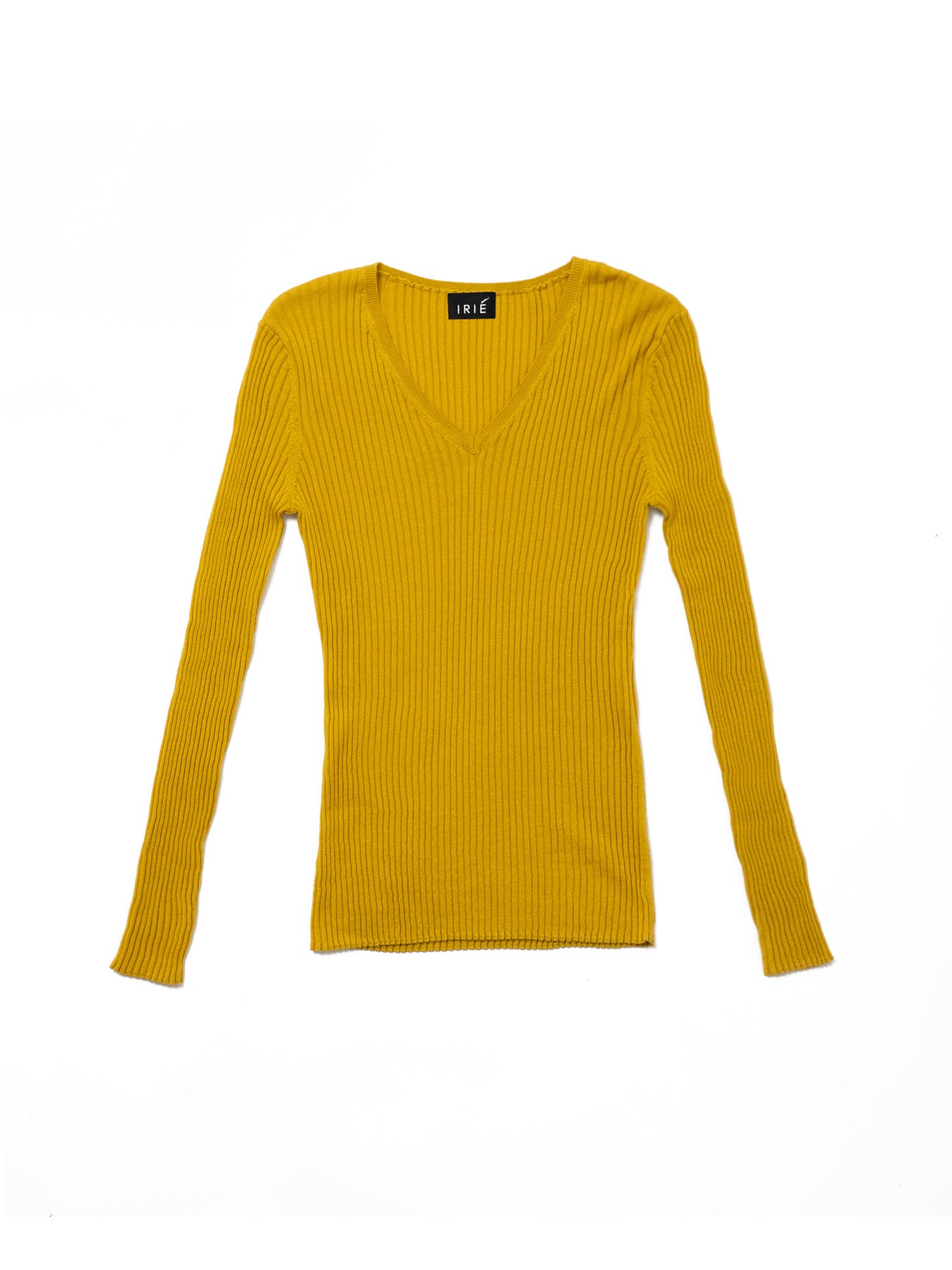 V-NECK SWEATER, Yellow