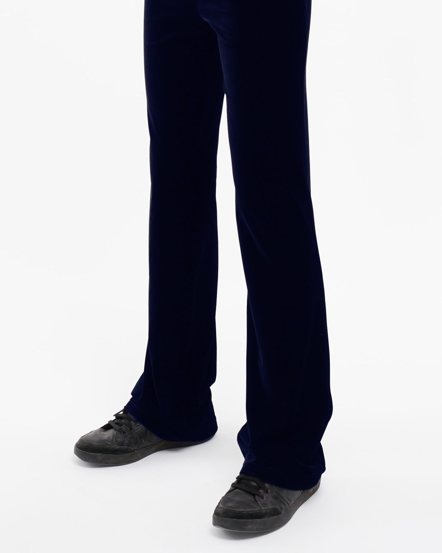 FLARED TROUSERS, Navy